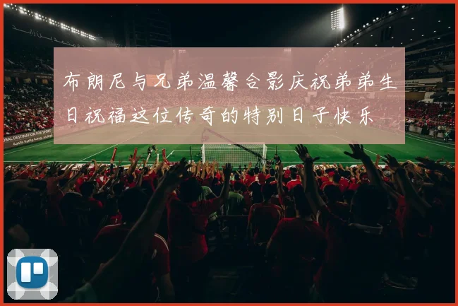 布朗尼与兄弟温馨合影庆祝弟弟生日祝福这位传奇的特别日子快乐